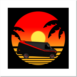 A Team Sunset - Beach - Palm Trees Posters and Art